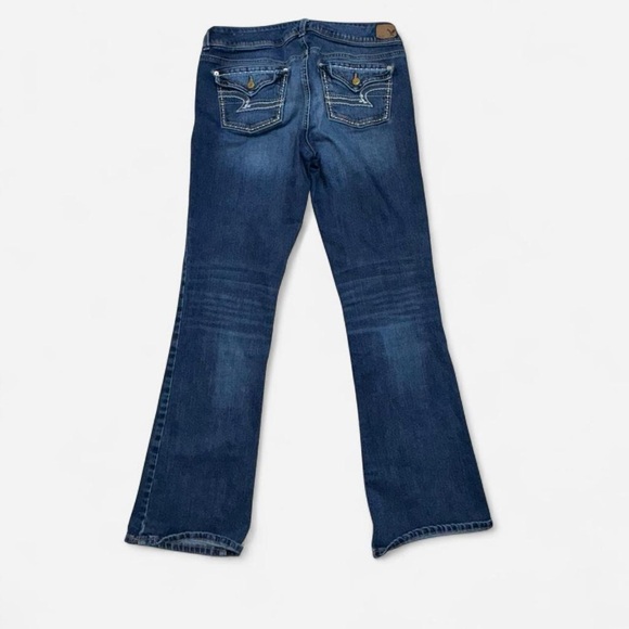 American Eagle Bootcut Jeans Women’s Size 12 Mid Rise Stretch Blue Denim - Picture 6 of 6